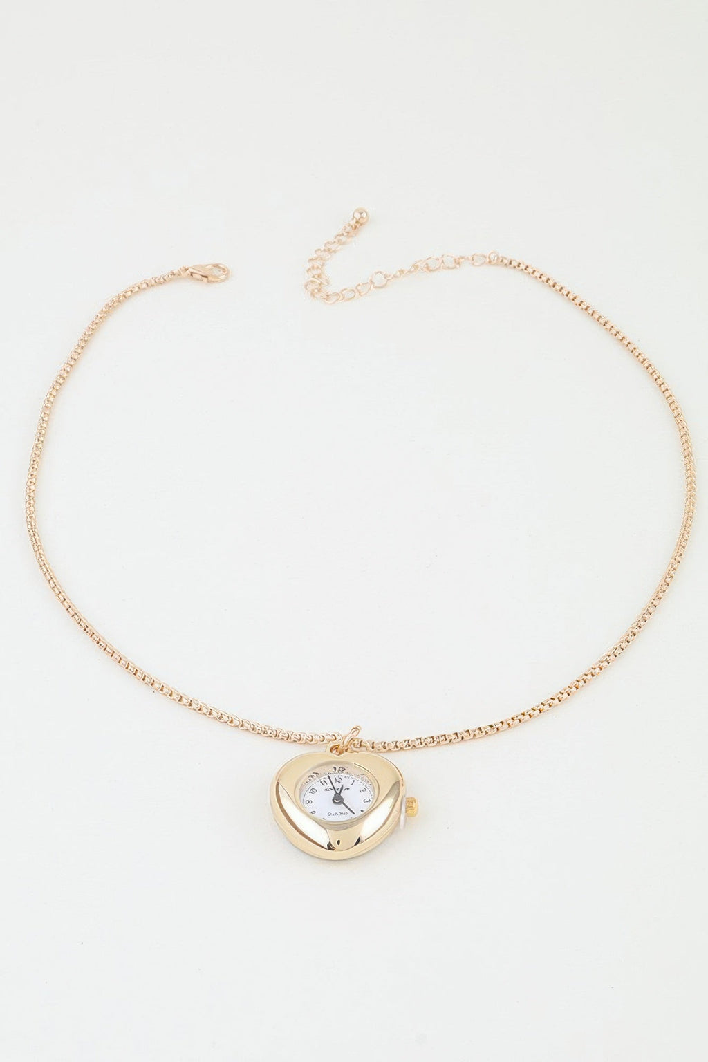 Heart Pocket Watch Chain Necklace