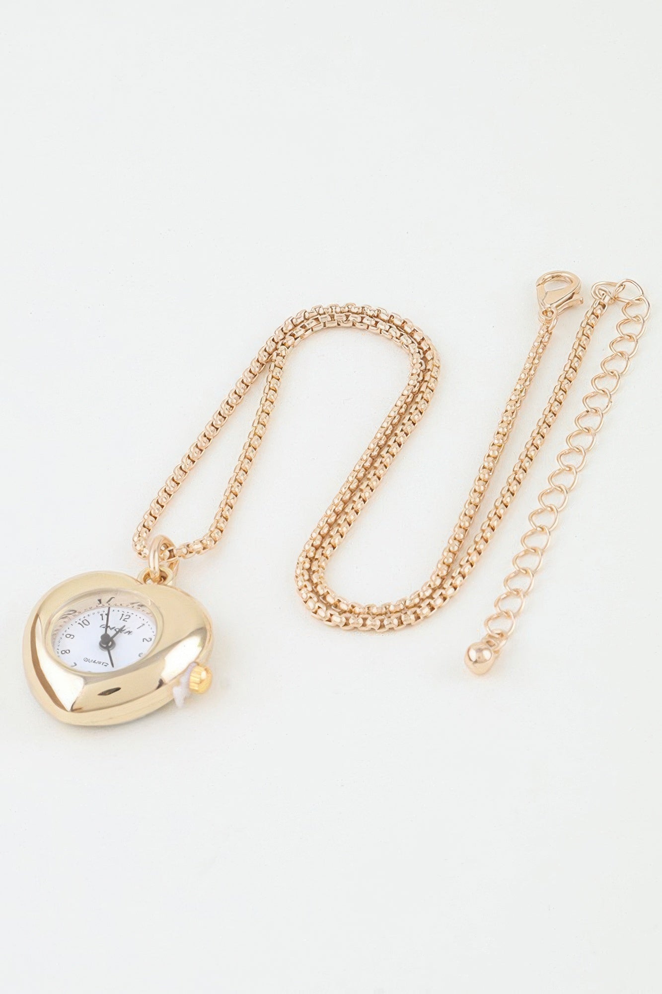 Heart Pocket Watch Chain Necklace