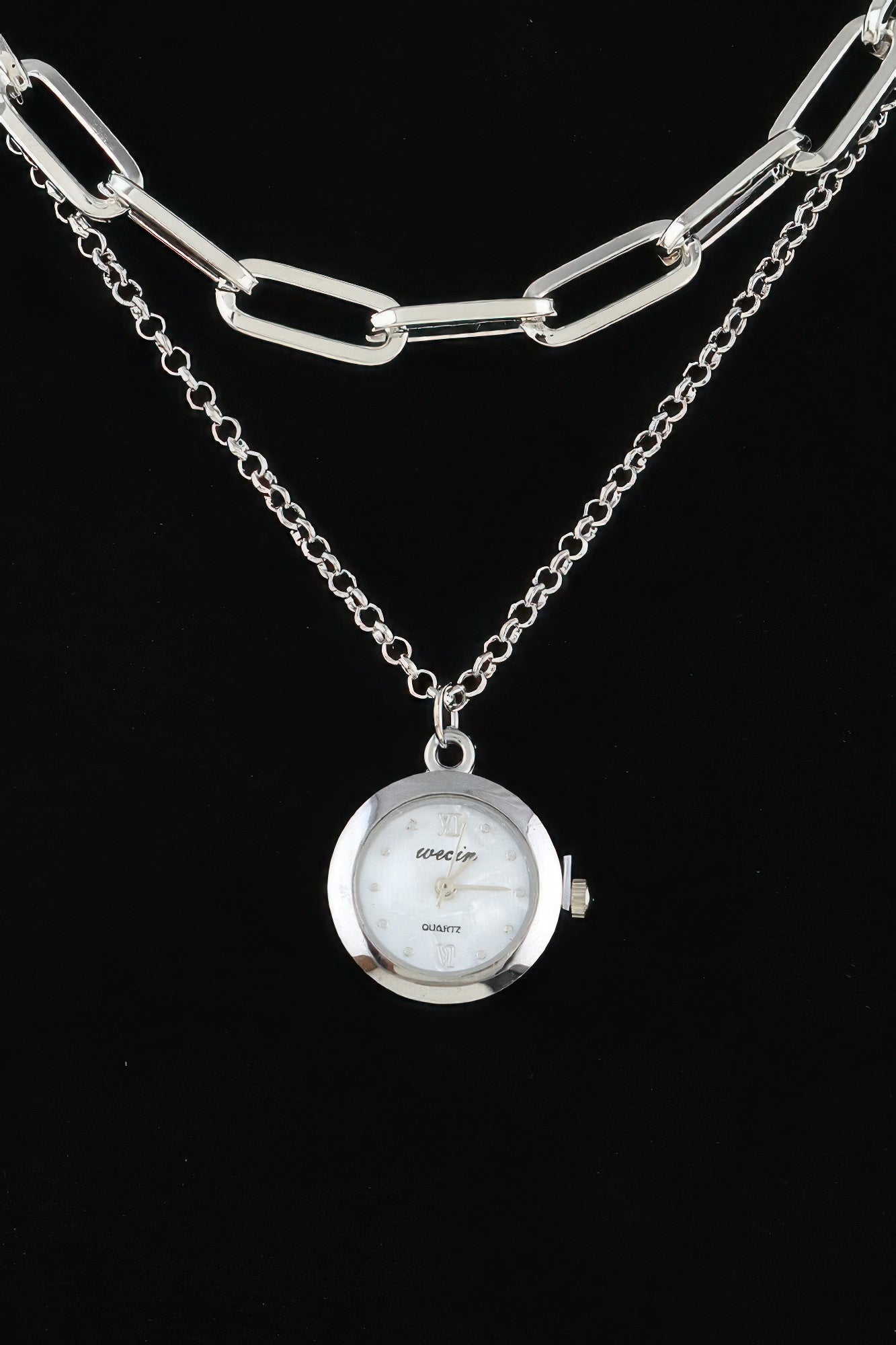 Classic Pocket Watch Chain Necklace
