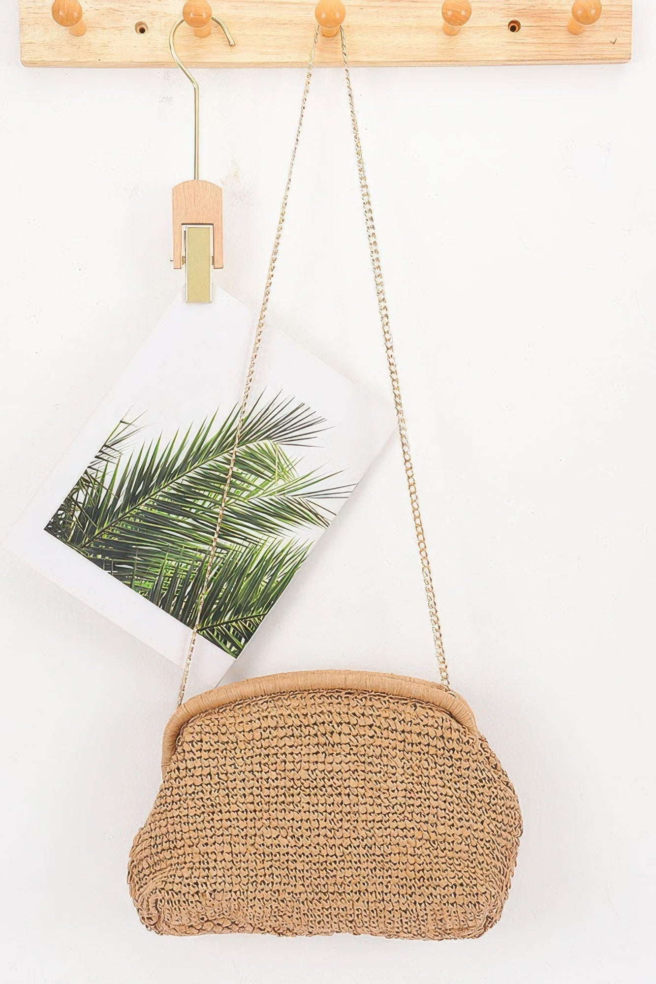 Twist Knot Woven Crossbody Bag