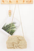 Twist Knot Woven Crossbody Bag