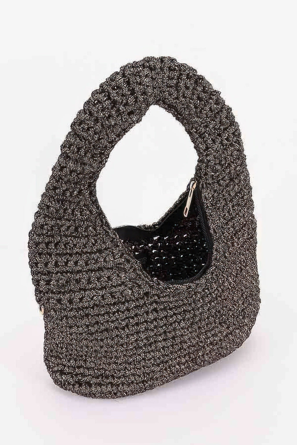 Crochet Woven Hobo Bag