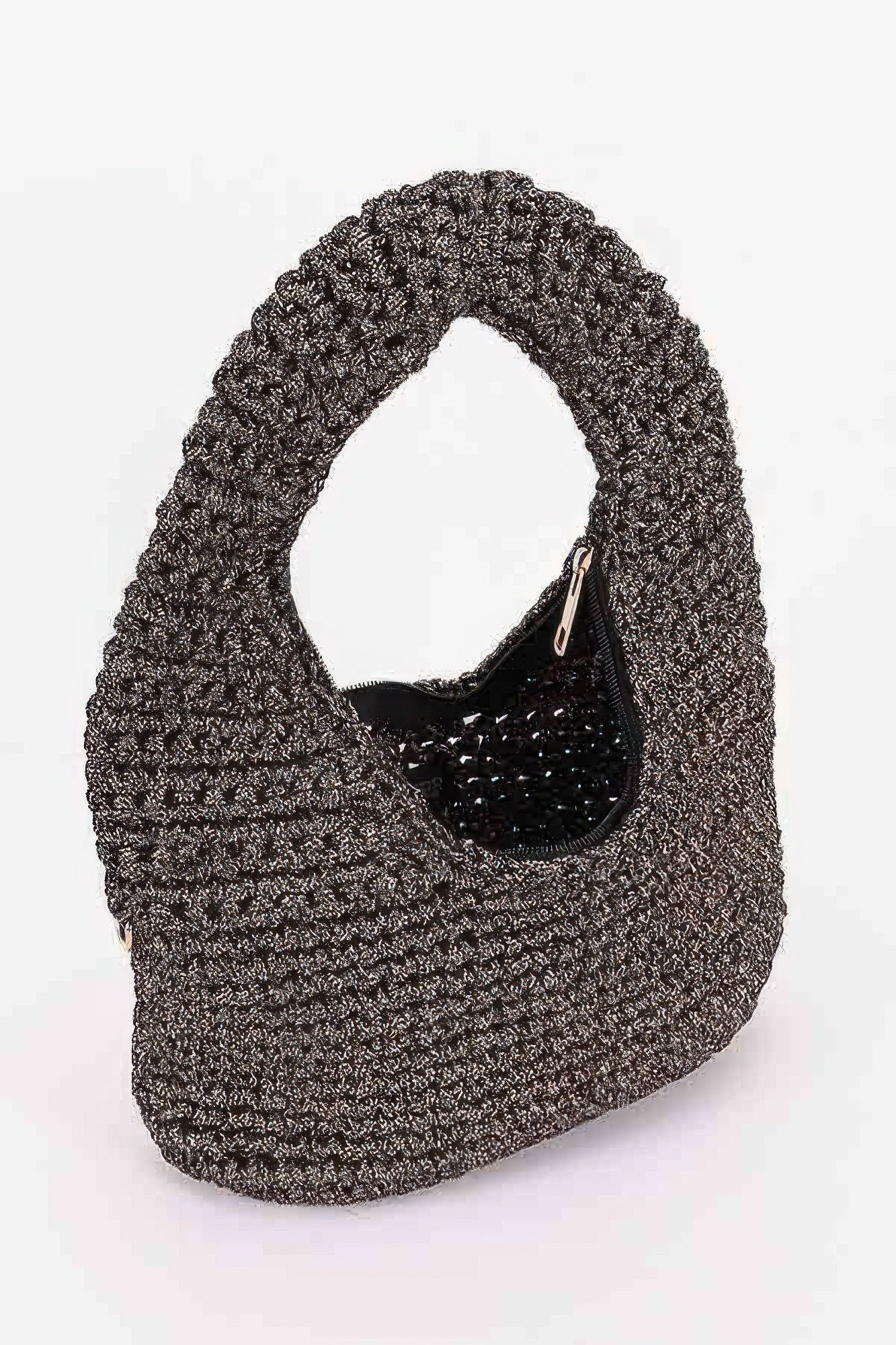 Crochet Woven Hobo Bag