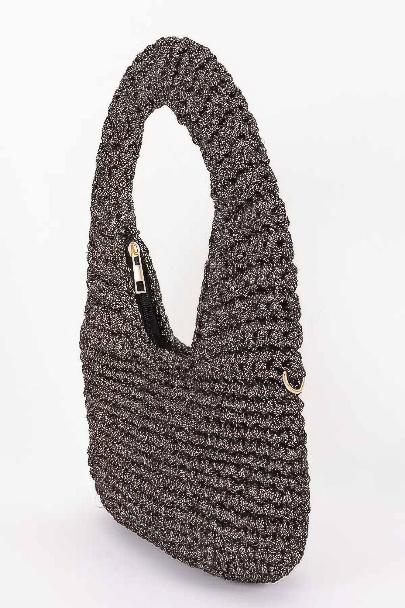 Crochet Woven Hobo Bag