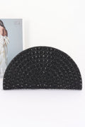 Rhinestone Half Moon Party Clutch