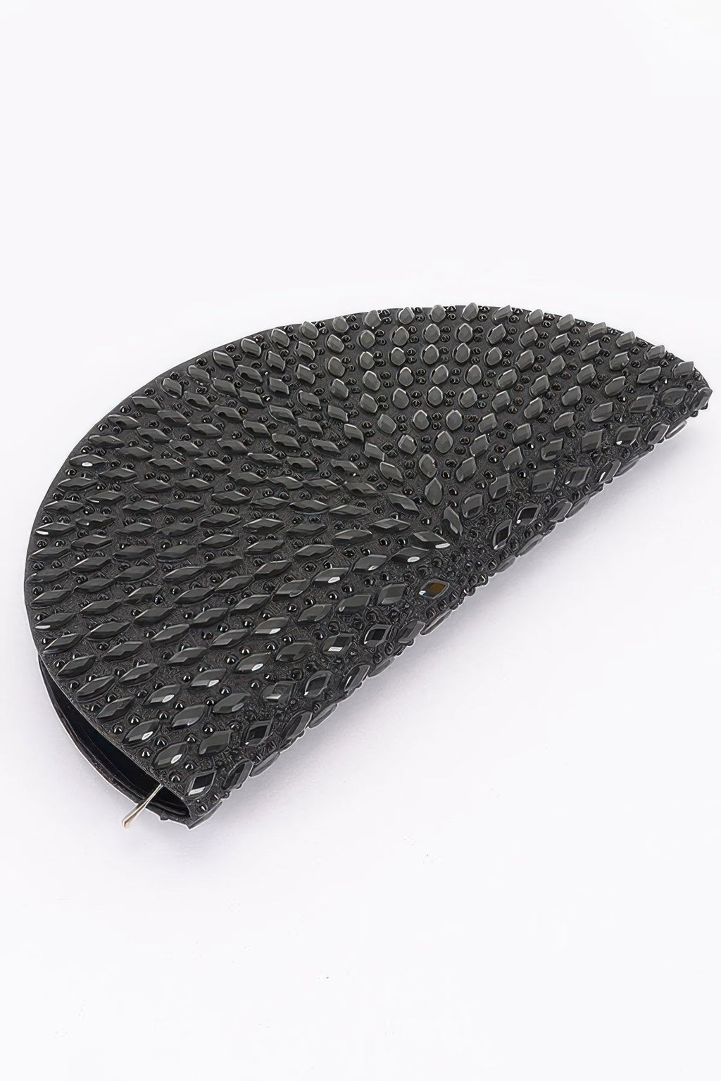 Rhinestone Half Moon Party Clutch