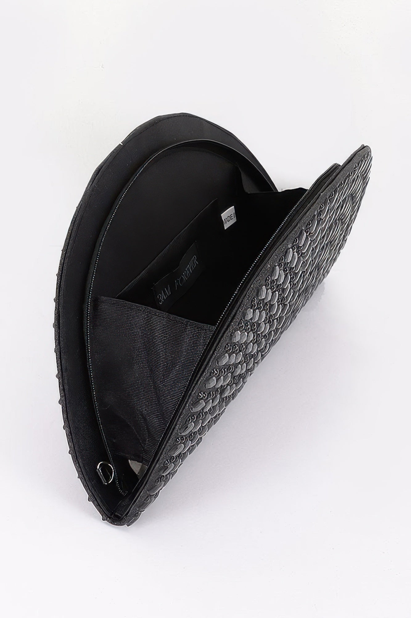 Rhinestone Half Moon Party Clutch