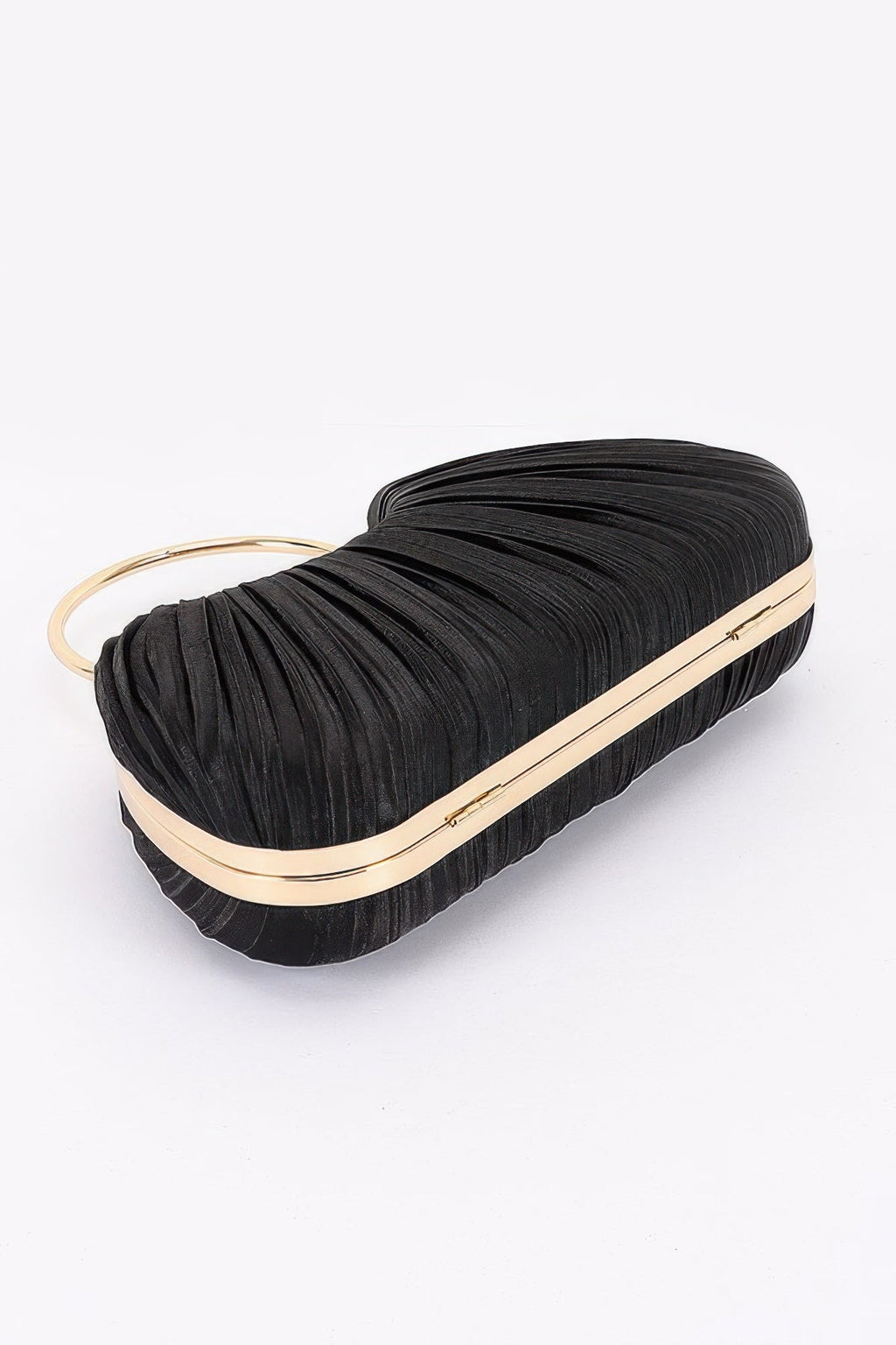 Pleated Polyester Party Clutch