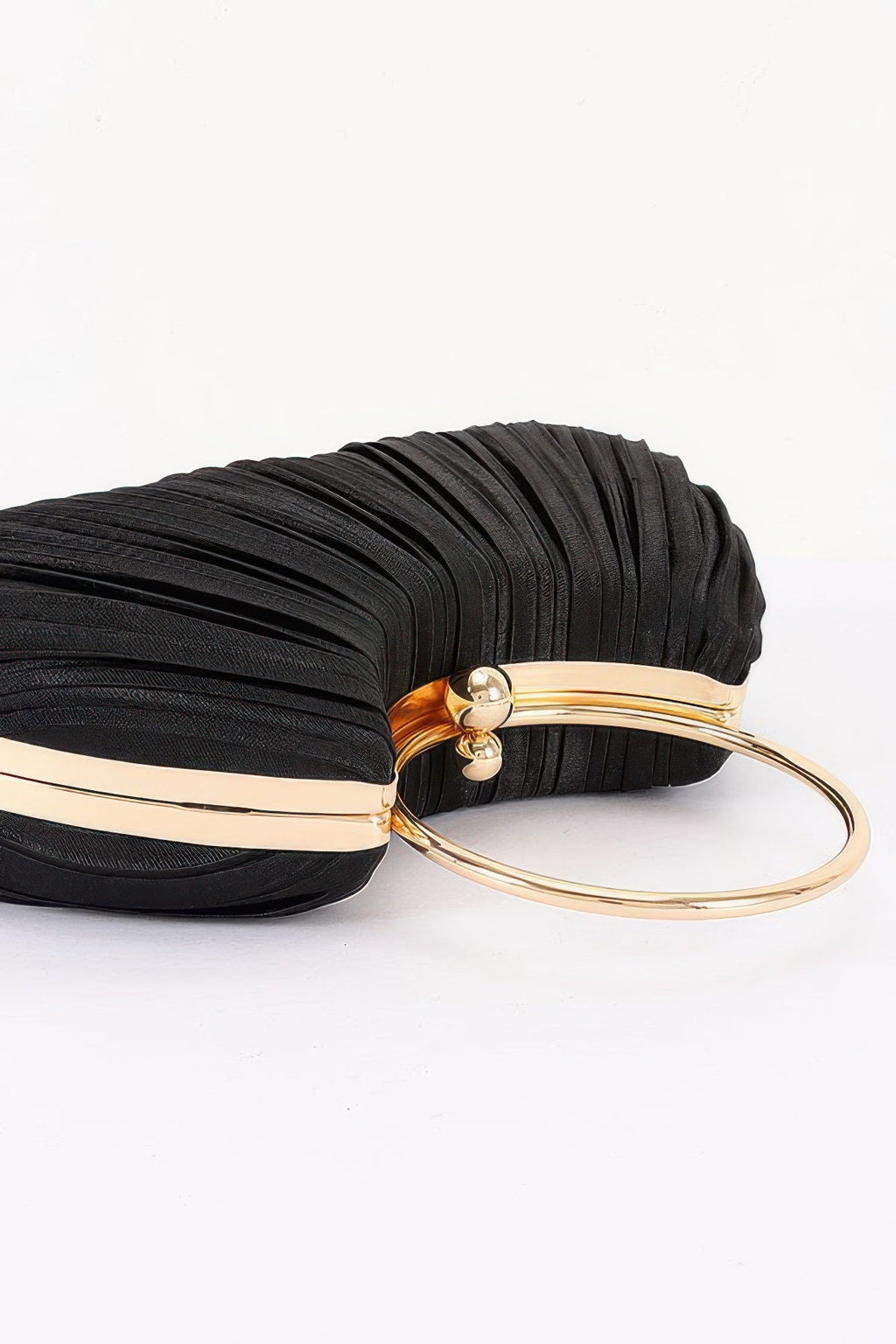 Pleated Polyester Party Clutch