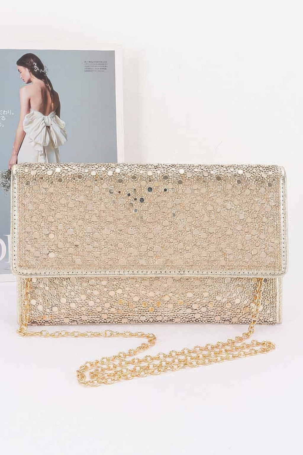 Rhinestone Envelope Party Clutch