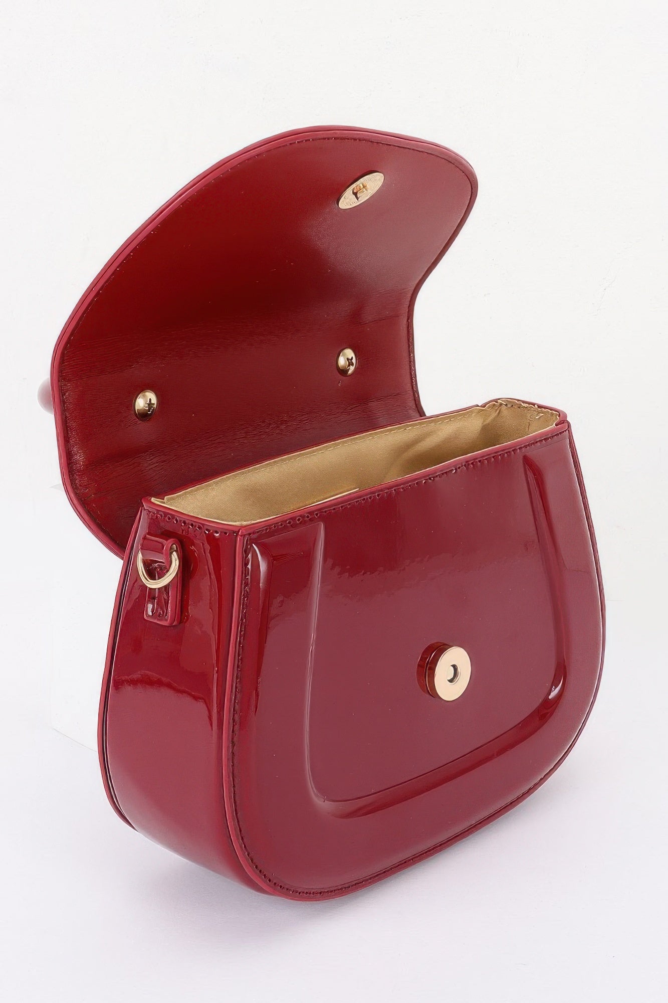 Patent Leather Top Handle Bag