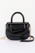 Patent Leather Top Handle Bag