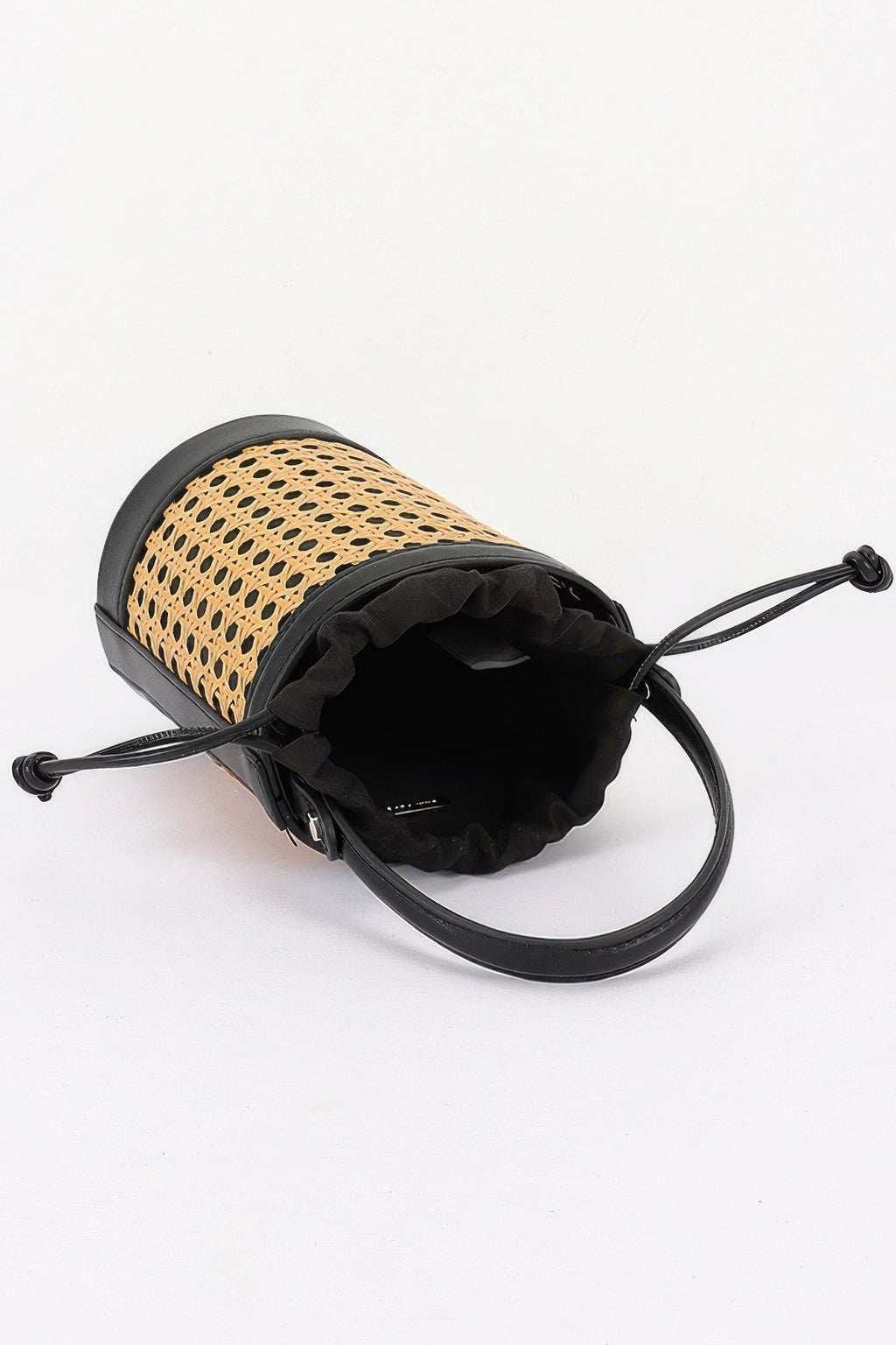 Braided Bamboo Tube Bag