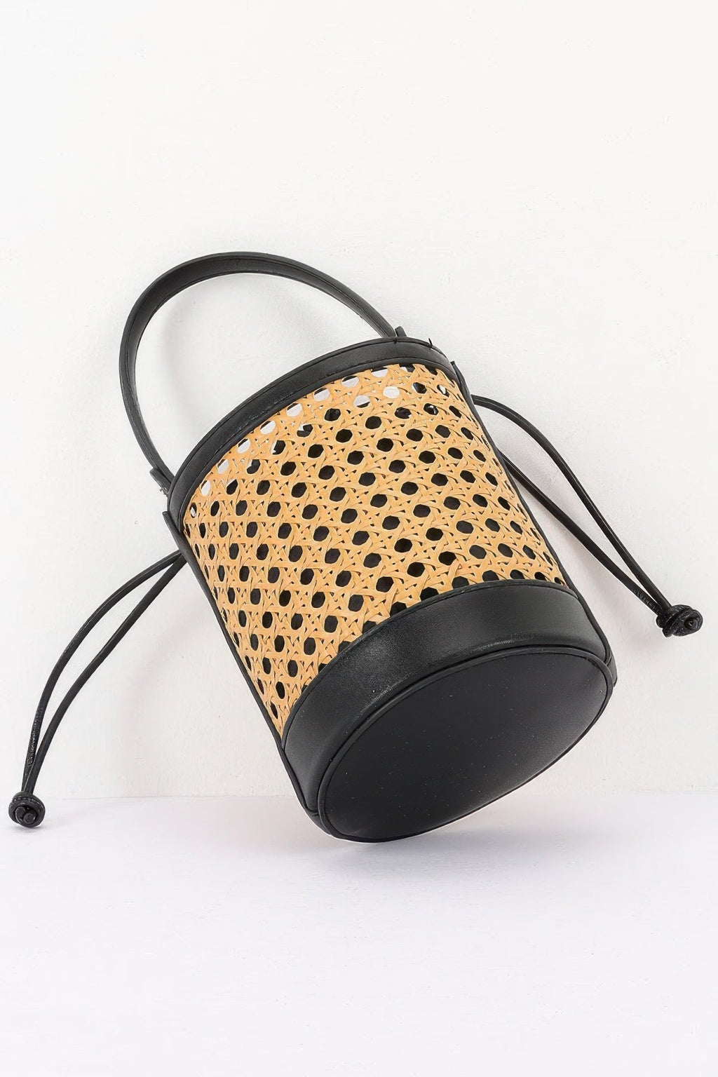 Braided Bamboo Tube Bag