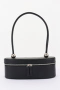 Vegan Leather Long Box Shoulder Bag