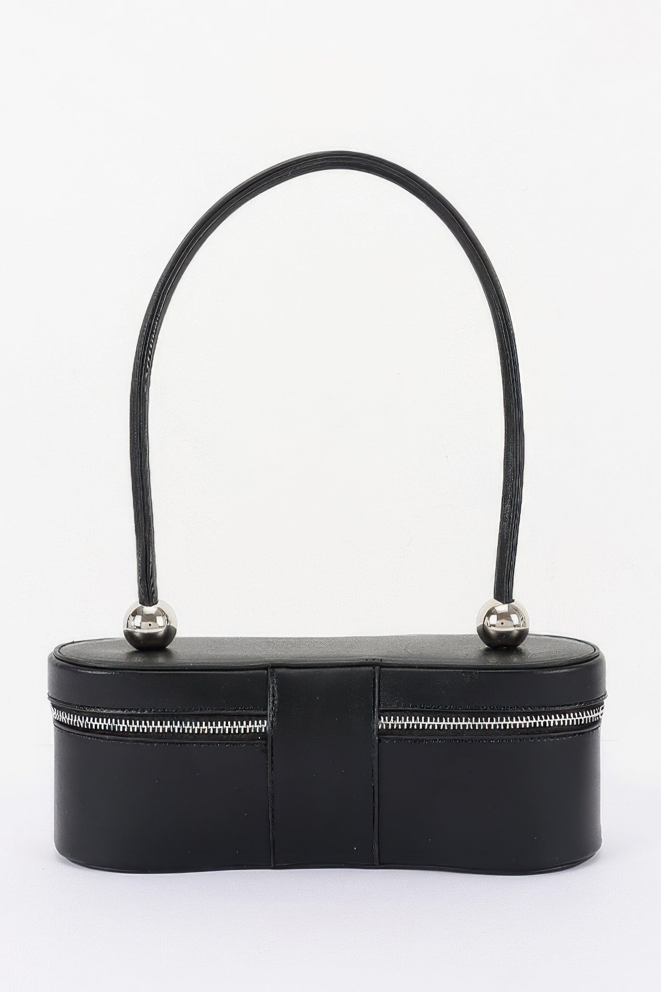 Vegan Leather Long Box Shoulder Bag