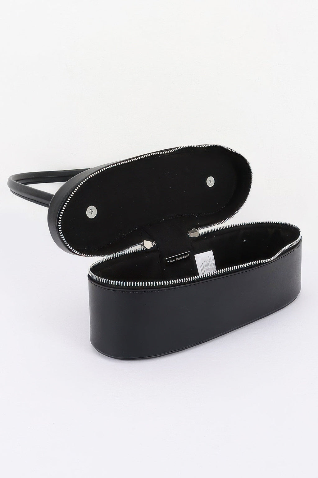 Vegan Leather Long Box Shoulder Bag