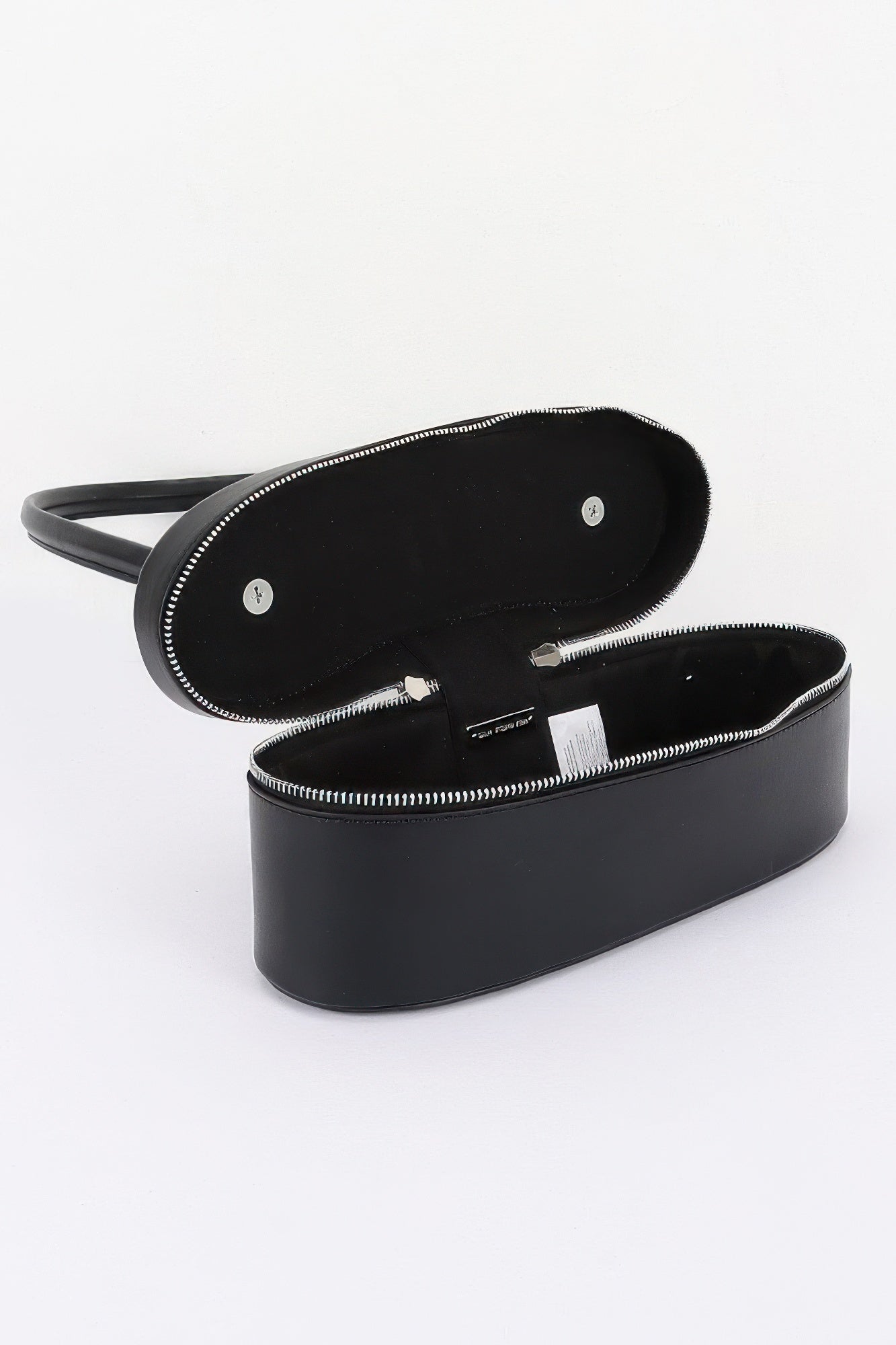 Vegan Leather Long Box Shoulder Bag