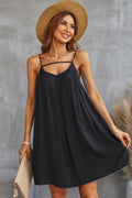 Sleeveless A Line Spaghetti Strap Dress