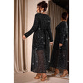 V Neck Long Sleeve Sheer Glitter Dress