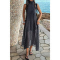 Halter Polka Dot Back Knot Tulle Dress