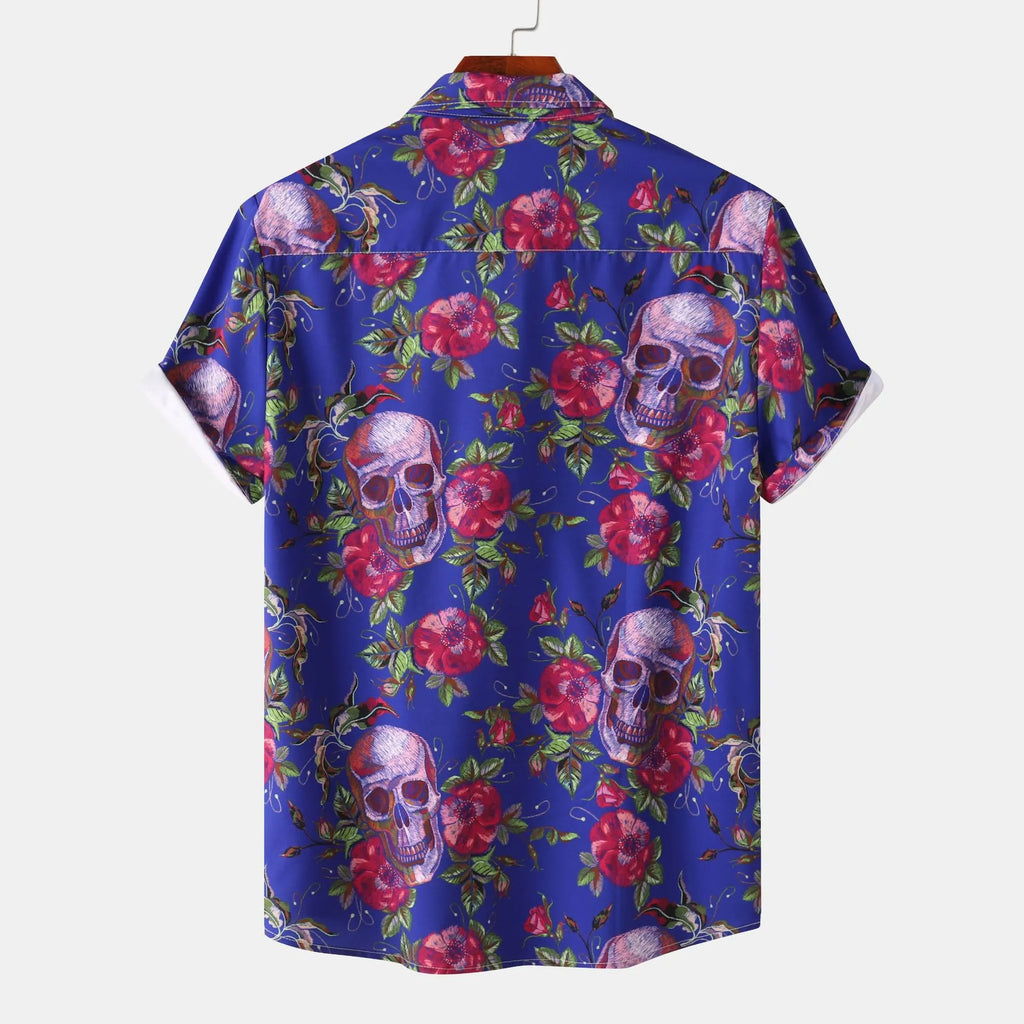 Printed Short Sleeve Casual Shirt