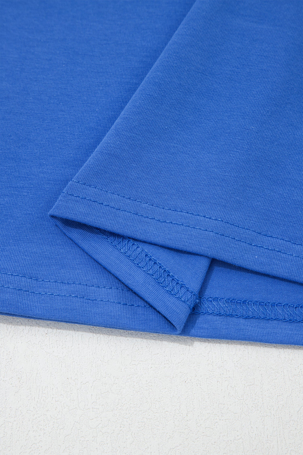 Dark Blue Varsity Striped Short Sleeve Crew Neck T Shirt