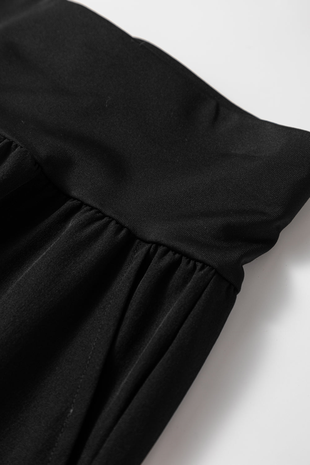 Solid Elastic High Waist Pocketed Cargo Jogger Pants