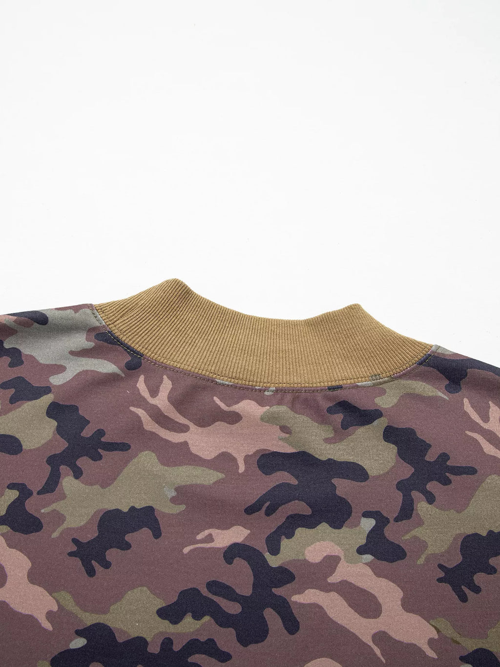 Plus Size Camouflage Print Long Sleeve Oversized Shift Sweatshirt