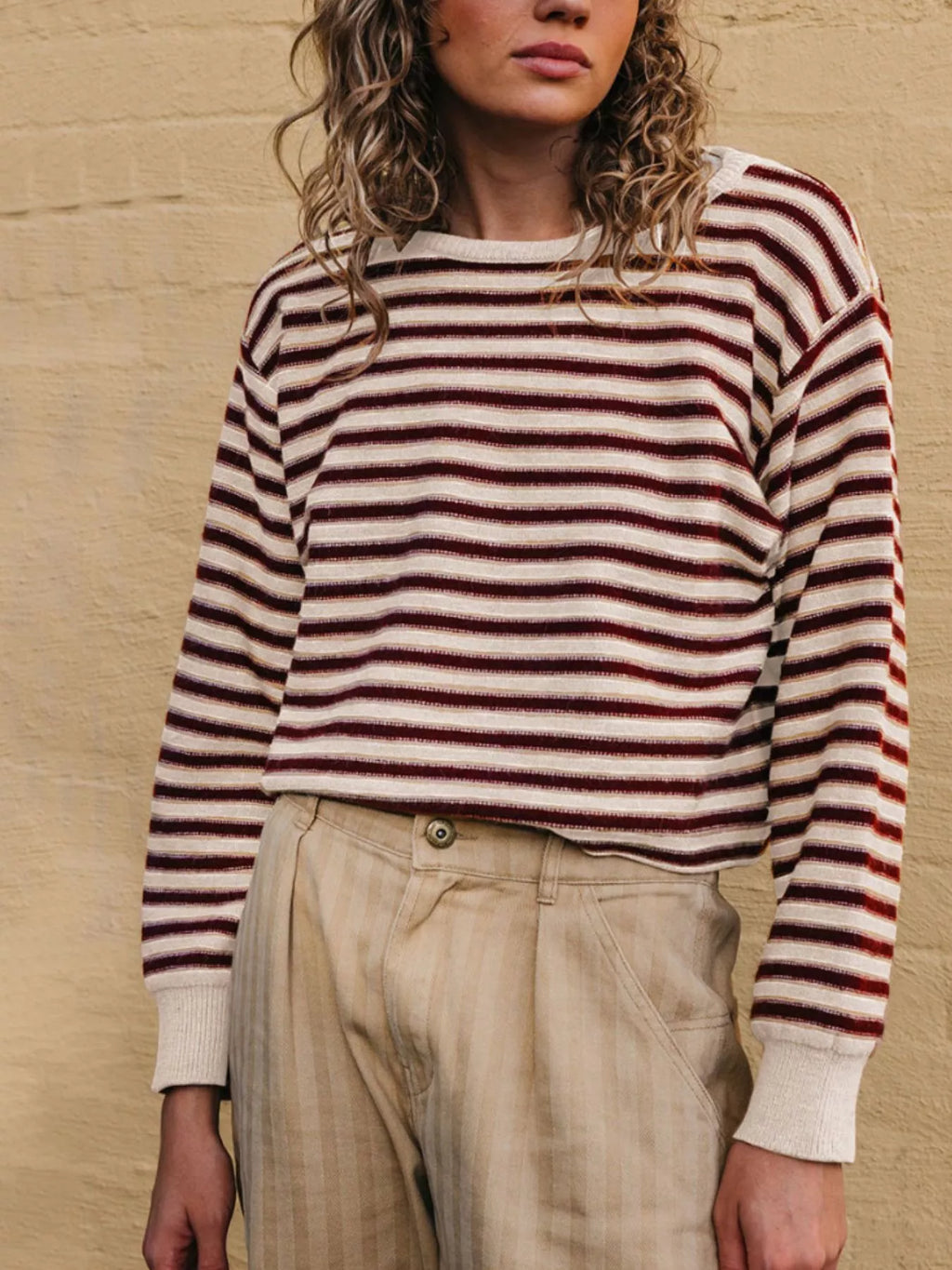 Striped Crew Neck Sweater
