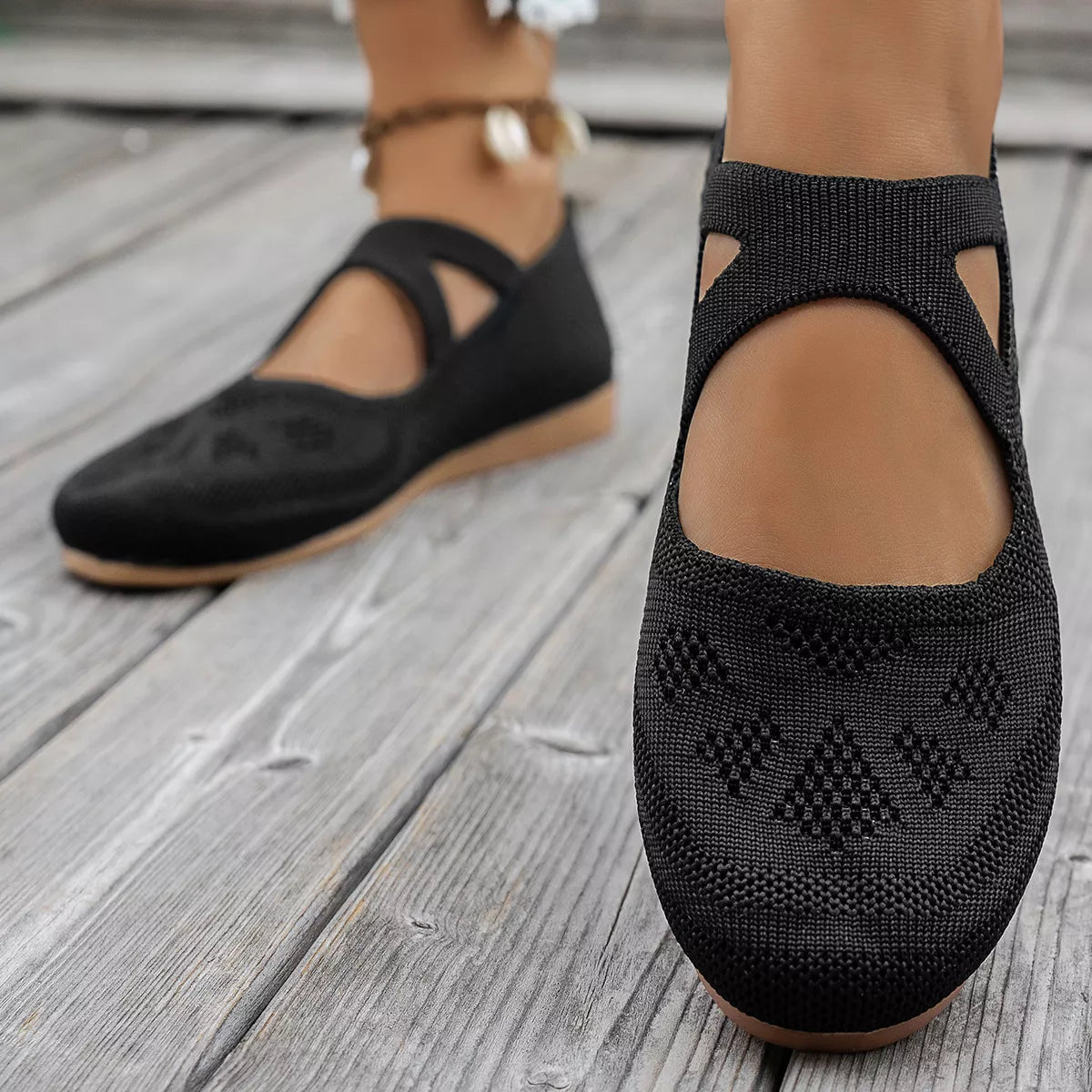 Round Toe Slip-Ons