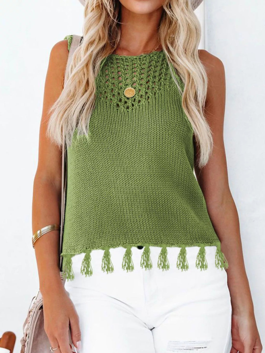 Tassel Knit Tank