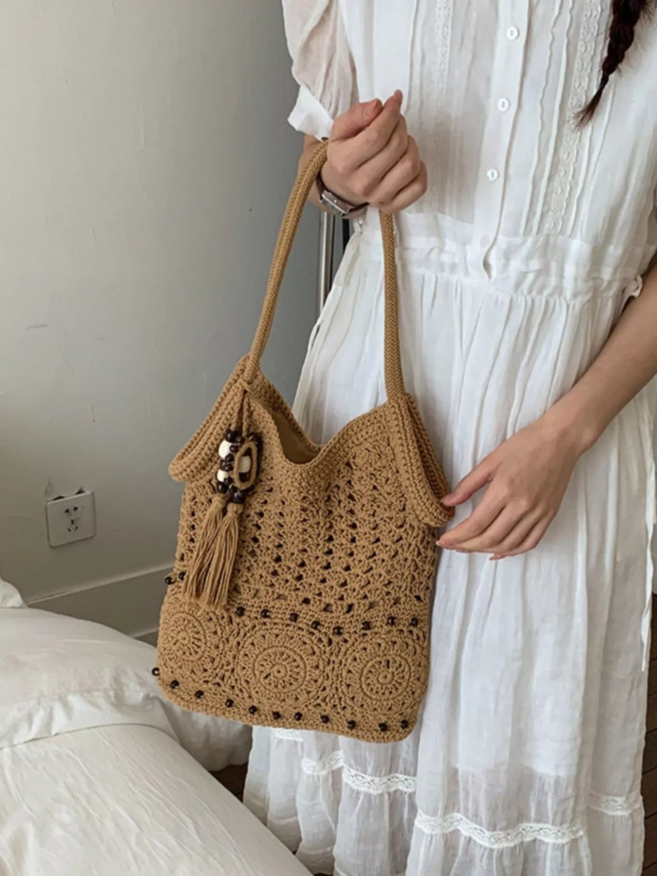 Crochet Knit Shoulder Bag