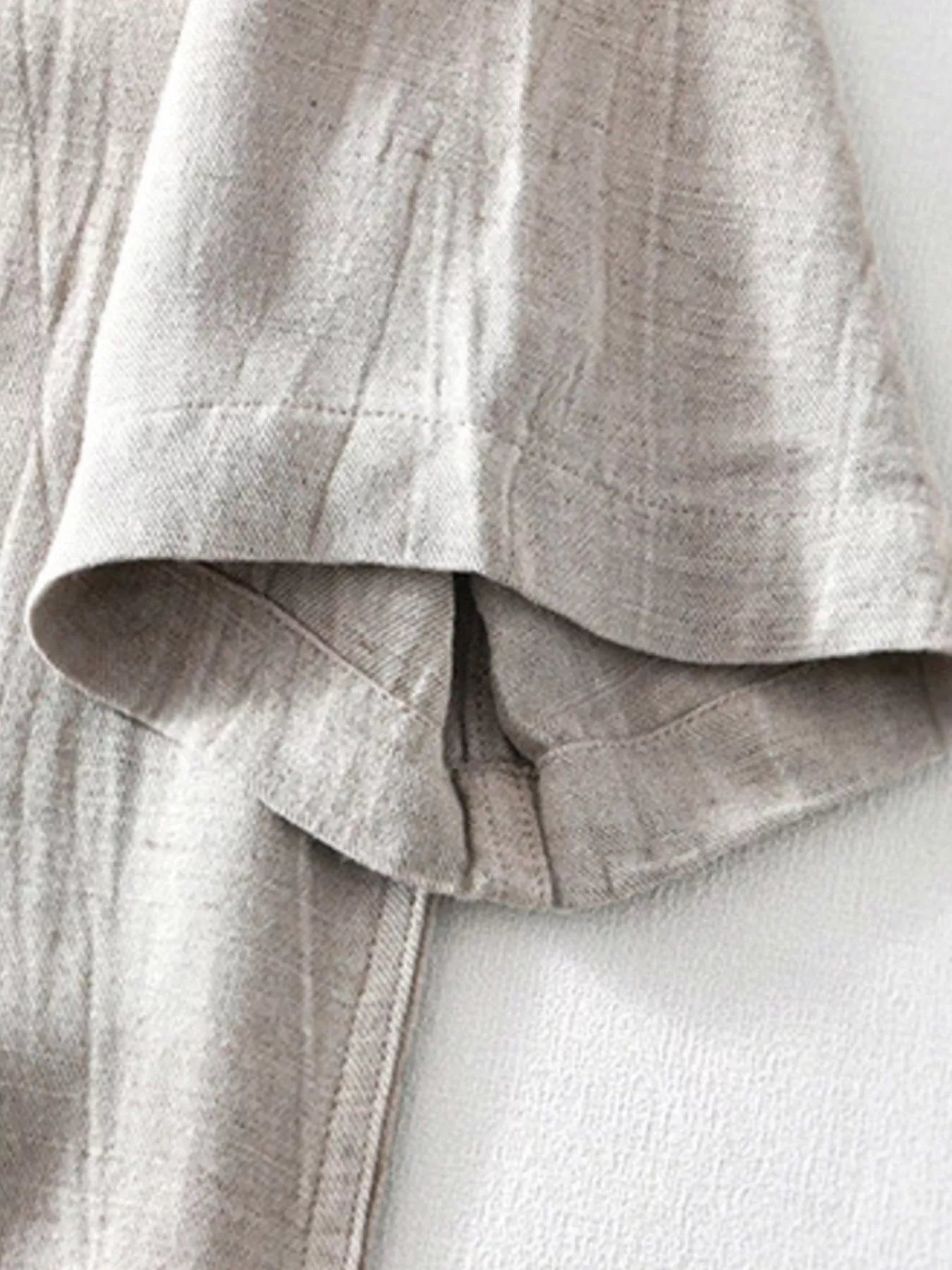 Men's Plus Size Button Detail Short Sleeve Blouse