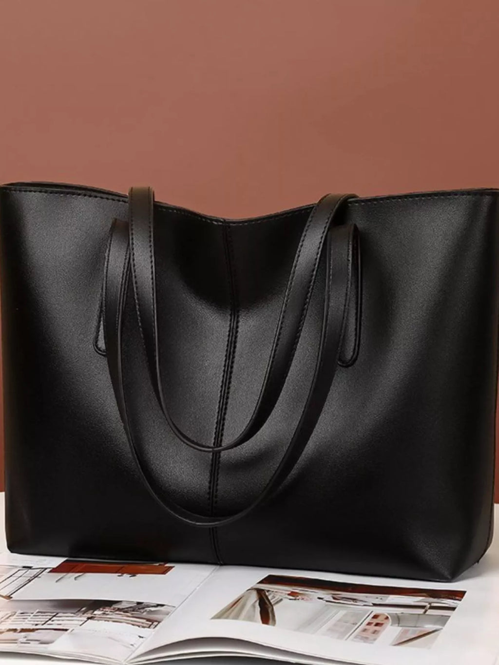 PU Leather Tote Bag