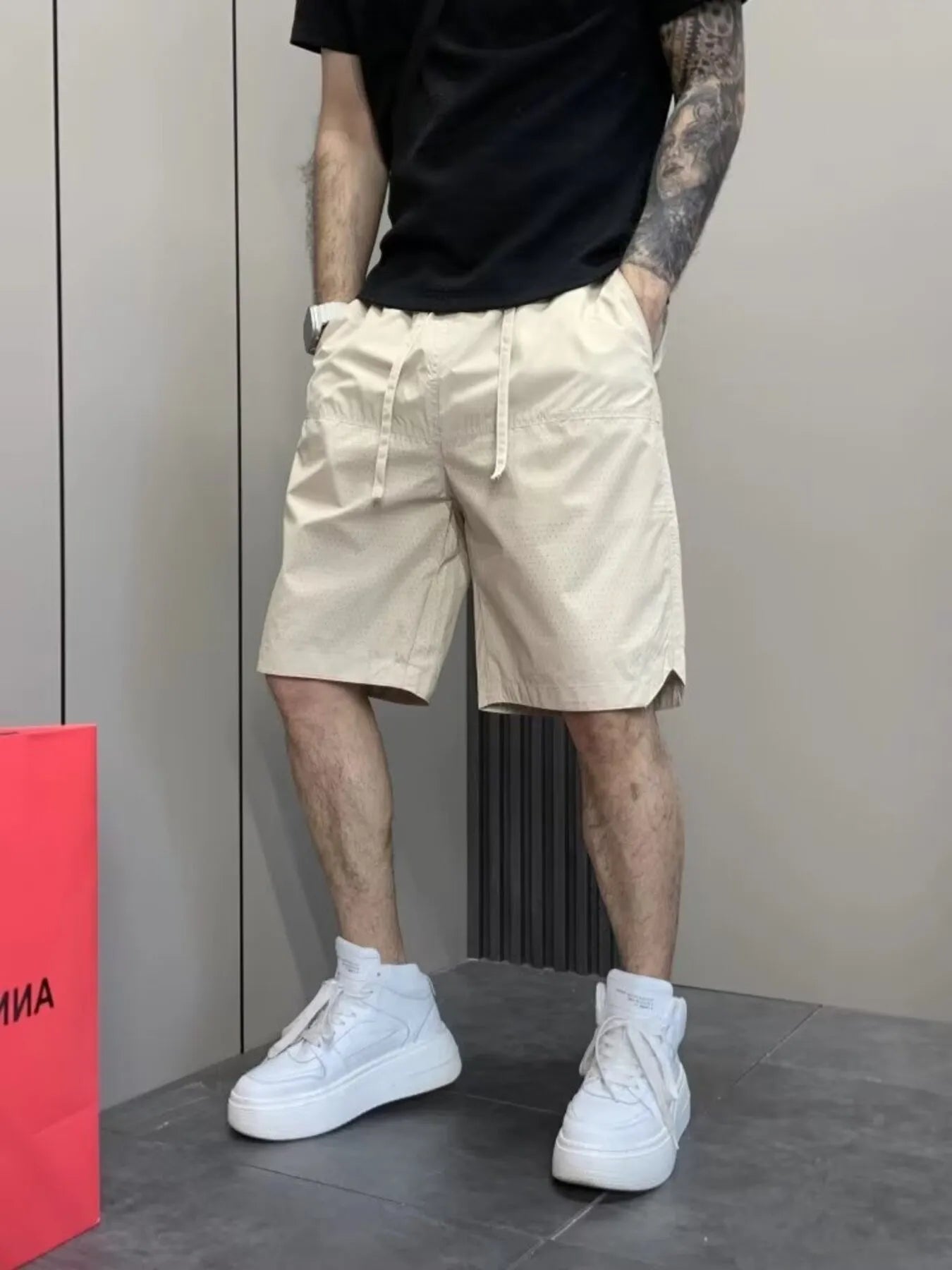 Men's Plus Size Wide Leg Shorts