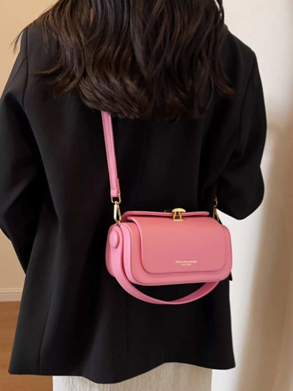 PU Leather Flap Crossbody Bag