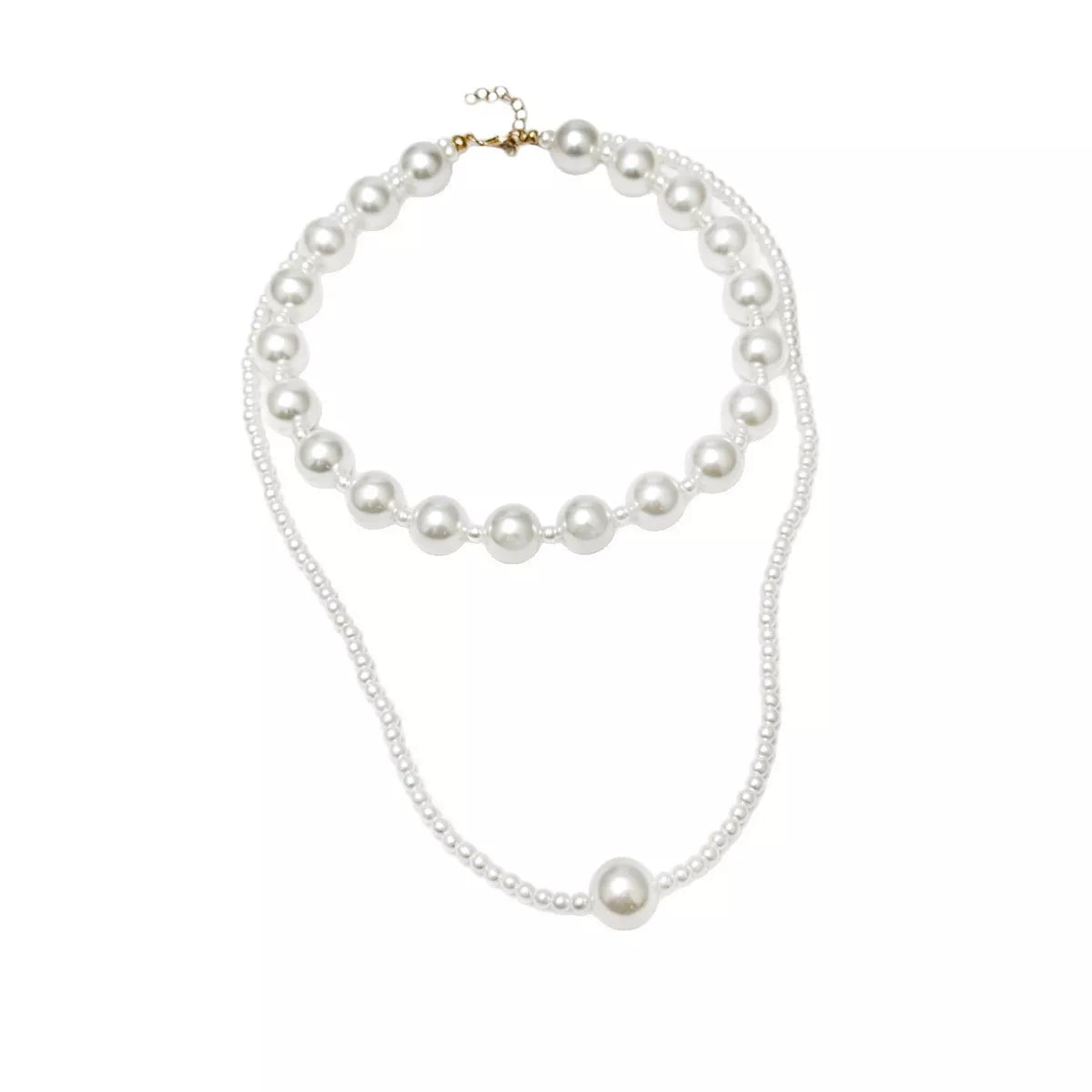 Elegant Double Layer Pearl Necklace
