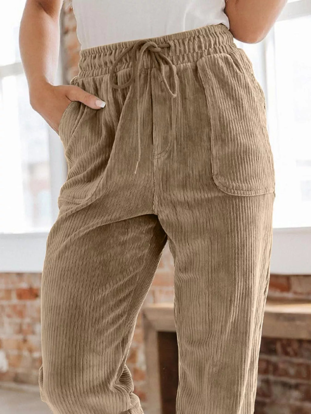 Relaxed Fit Corduroy Pants