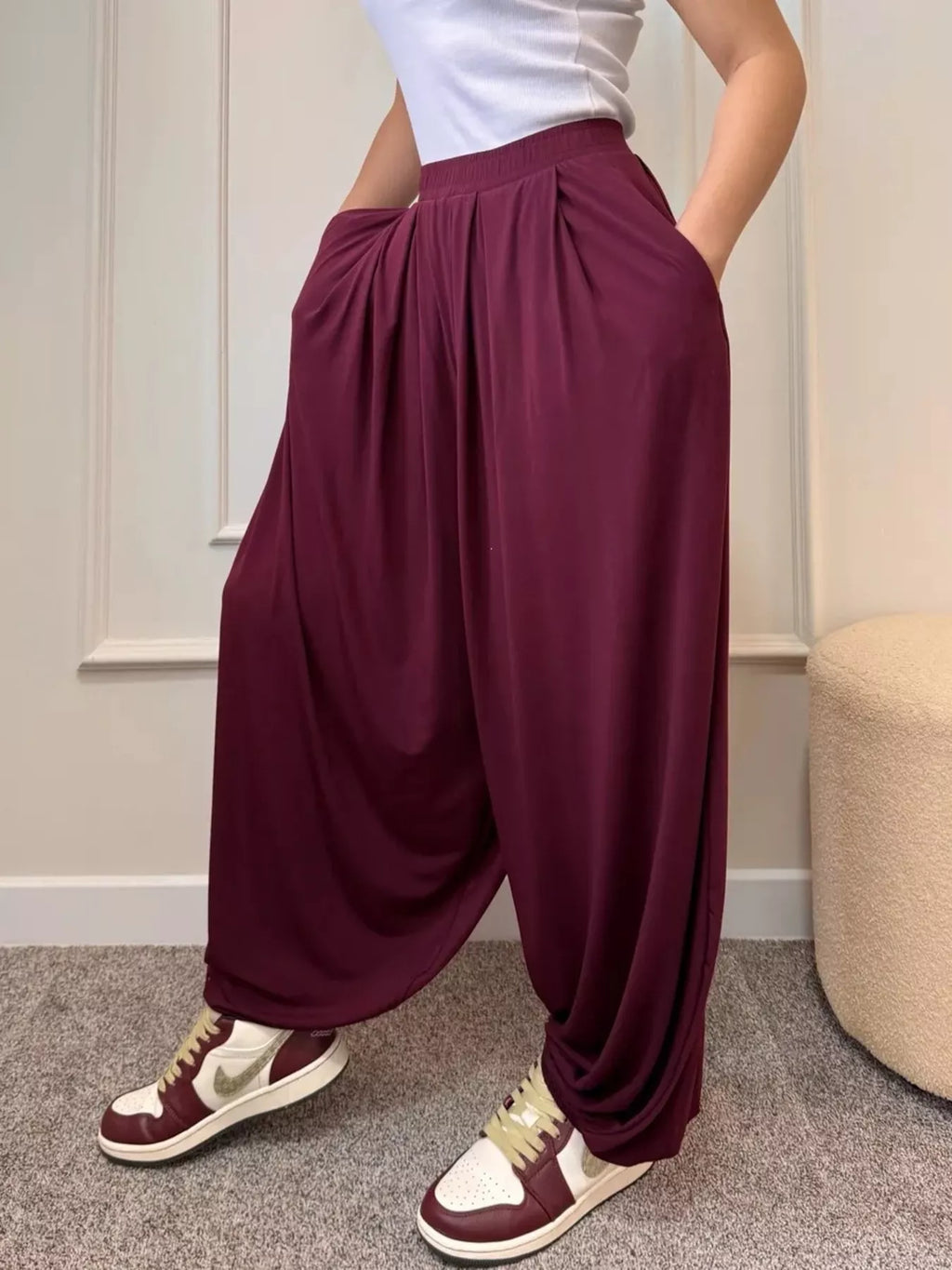 High-Waisted Wide-Leg Pants