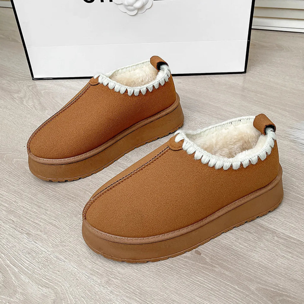 Fleece-Lined Winter Ankle Boots