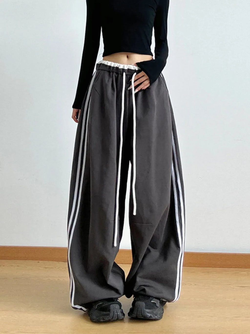 Wide Leg Drawstring Pants