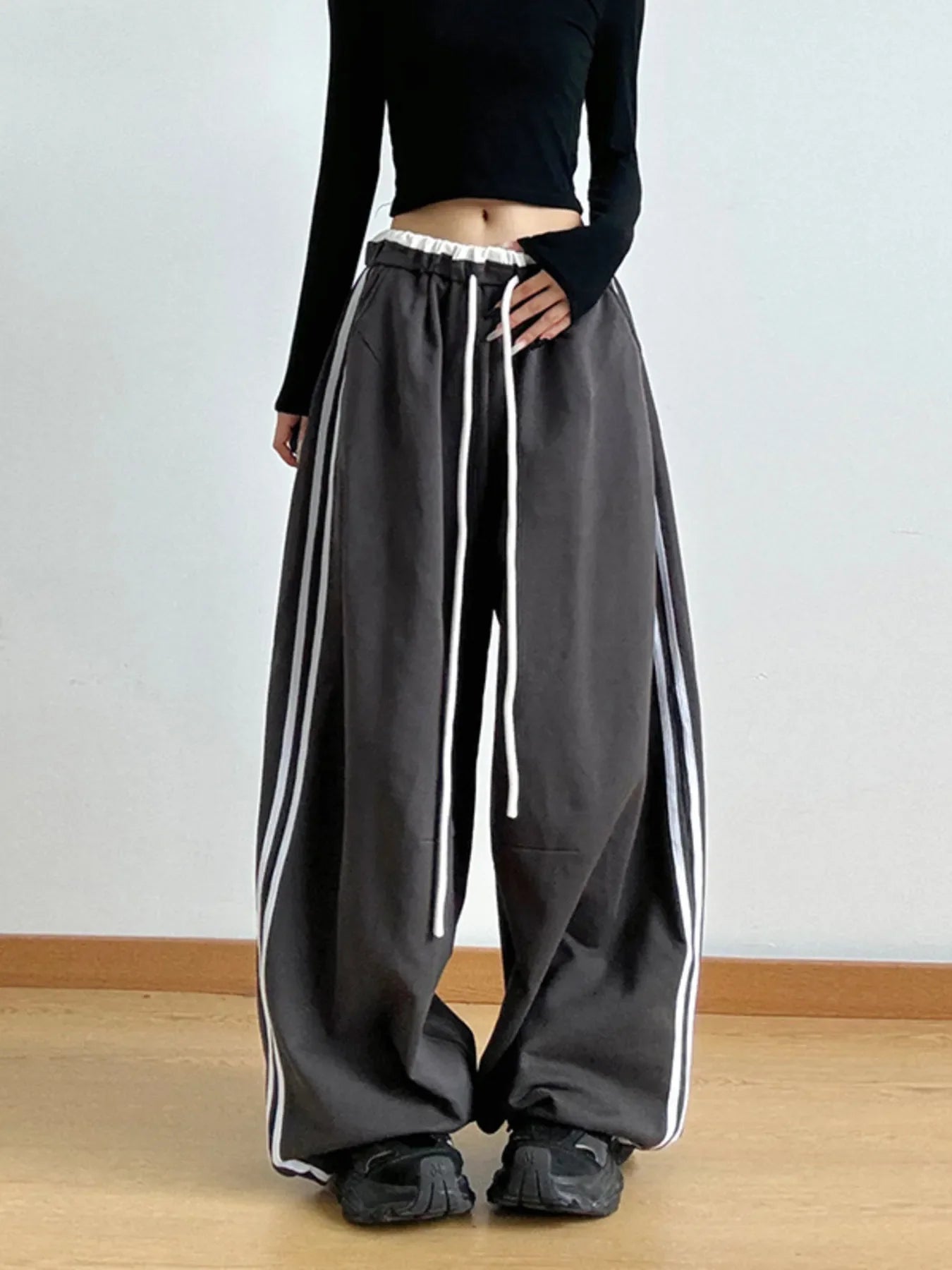 Wide Leg Drawstring Pants