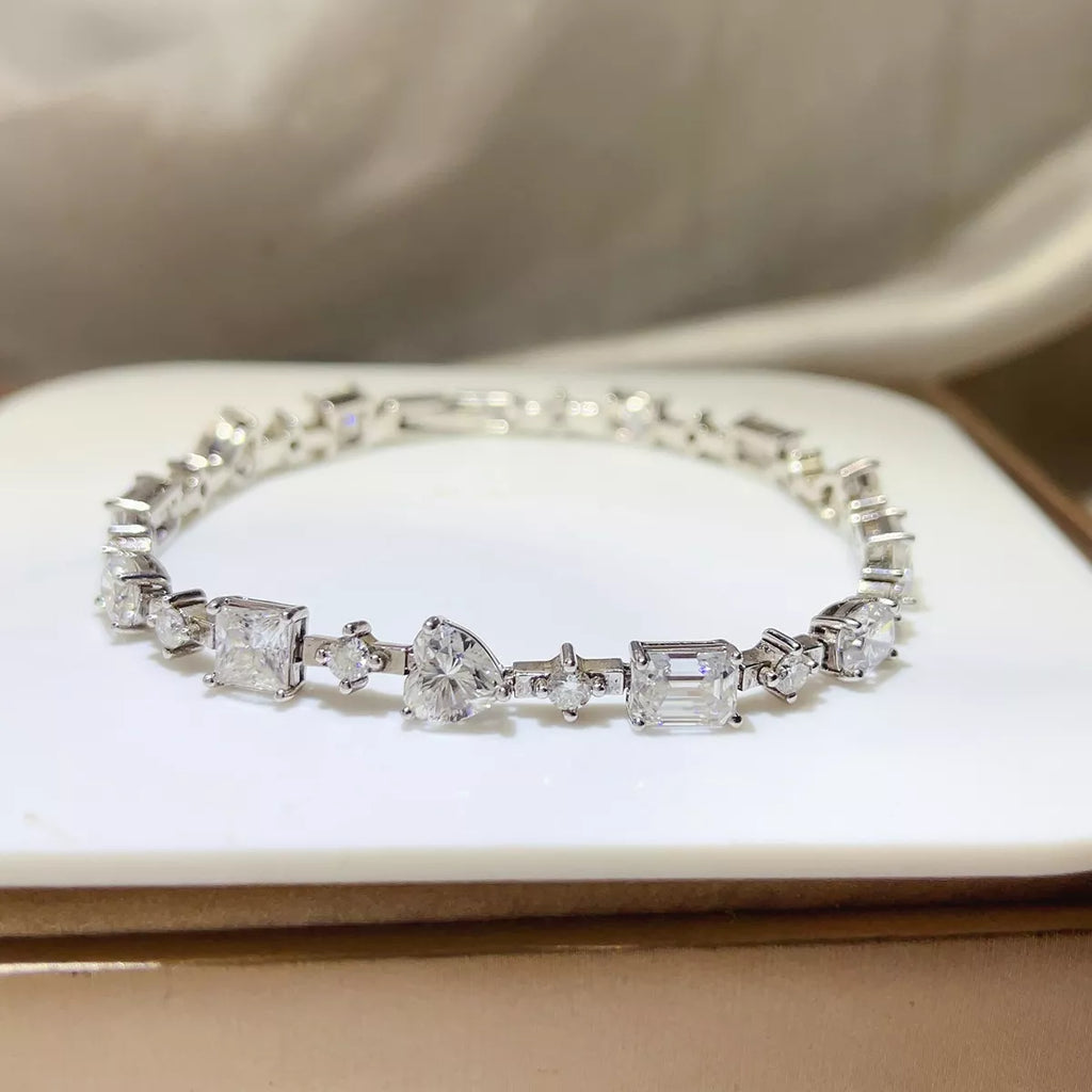 925 Sterling Silver Moissanite Bracelet