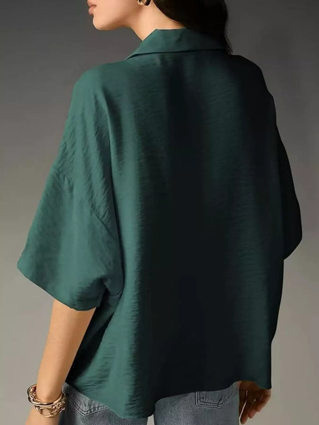 Half Sleeve Oversized Blouse