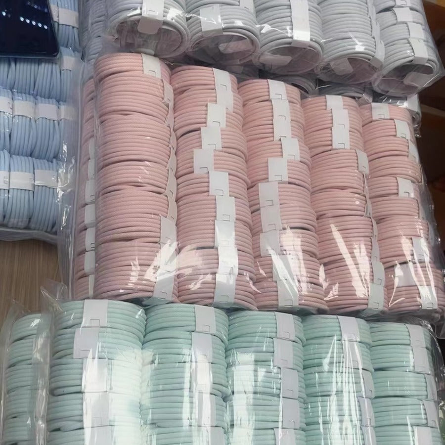 Data Cable Fast Charge Line Macaron Charging