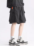 Men 's Full Size Multi-Pocket Relaxed Fit Cargo Shorts Plus Size