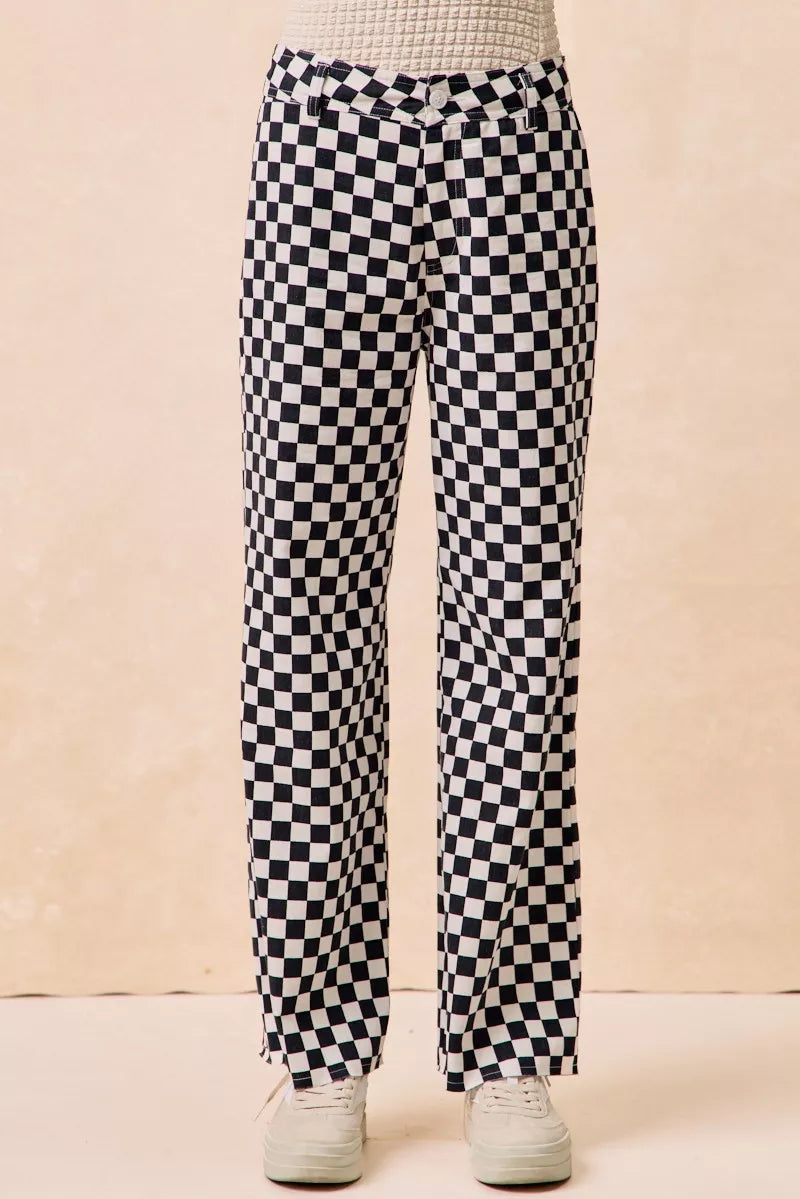 Gameday Checkered Print Pants