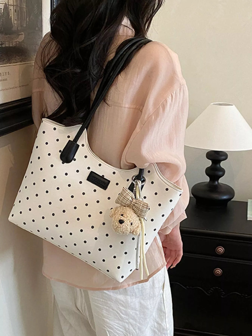 Polka Dot Shoulder Bag