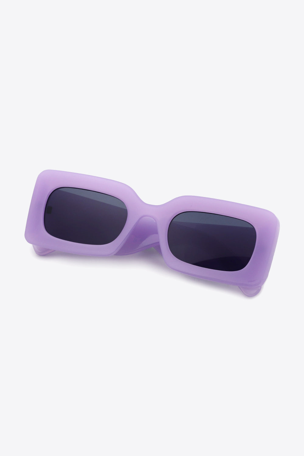 Polycarbonate Frame Rectangle Sunglasses – Lilac
